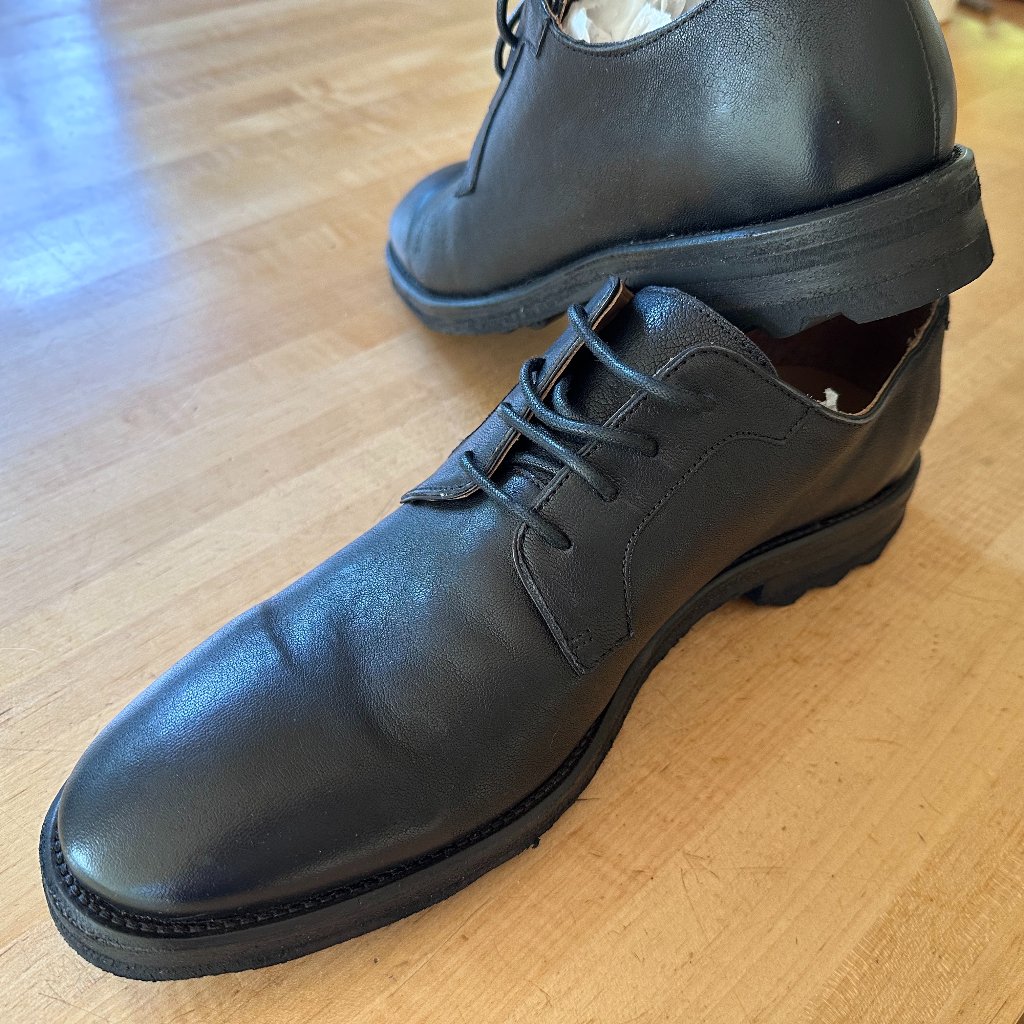 John Varvatos Mens Black Oxford Shoe Brand New 11